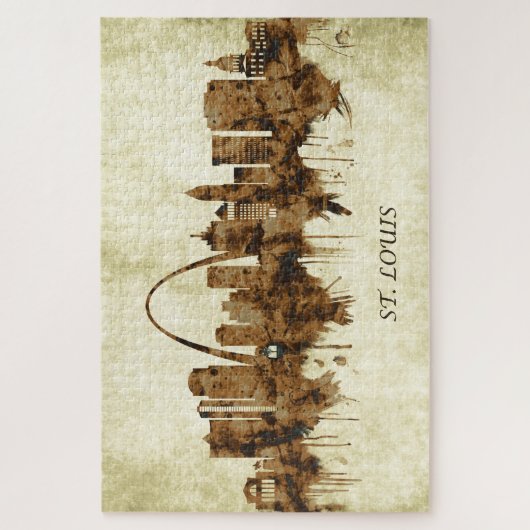 セントルイス・ミズーリの街並み ジグソーパズル (縦)