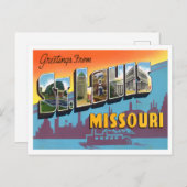 セントルイス、ミズーリヴィンテージビッグ文字はがき ポストカード (正面/裏面)