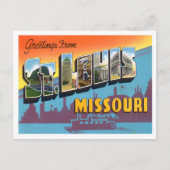 セントルイス、ミズーリヴィンテージビッグ文字はがき ポストカード (正面)