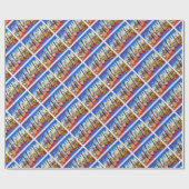 セントルイス・ミズーリヴィンテージ大文字葉書 ラッピングペーパー (フラット)