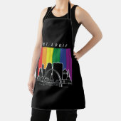セントルイス・ミズーリ州旗LGBTQAIプライド エプロン (インサイチュ)