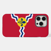 セントルイス (ミズーリ州) の旗 iPhoneケース (裏面横)