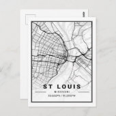 セントルイス ミズーリ州 アメリカ 旅行 地図 ポストカード (正面/裏面)