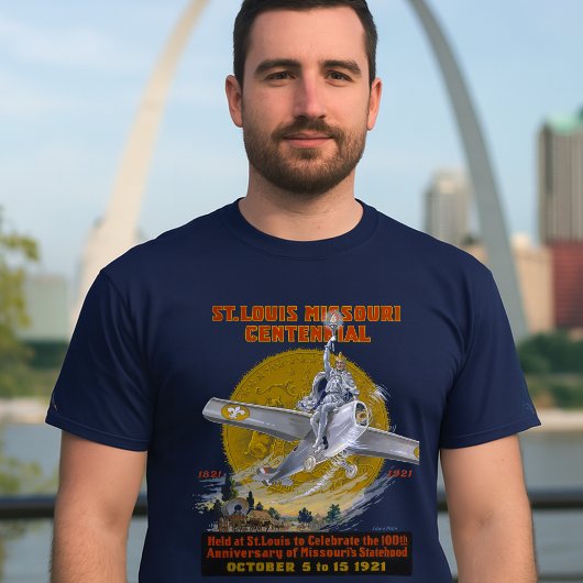 セントルイス ミズーリ州 創立100周年記念 1921 Tシャツ