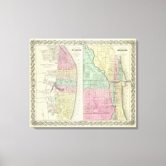 セントルイス・ミズーリ市 キャンバスプリント (正面)