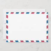 セントルイス ミズーリ & イギリス エアメール 結婚式 御礼 招待状 (裏面)