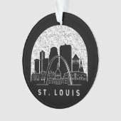 セントルイス・ミズーリ・スカイライン オーナメント (正面)