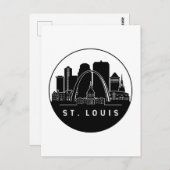 セントルイス・ミズーリ・スカイライン ポストカード (正面/裏面)