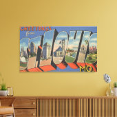 セントルイス（ミズーリ） – ラージ・レター・シーン キャンバスプリント (インサイチュ (リビング))