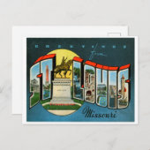 セントルイス、ミズーリ・ヴィンテージ旅行からの挨拶 ポストカード (正面/裏面)