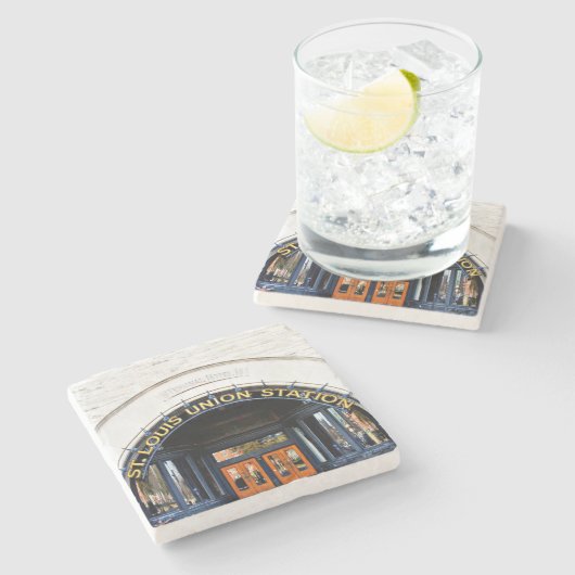 セントルイス、ユニオン駅セントルイスのコースター ストーンコースター (横)