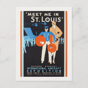 セントルイス・ヴィンテージのポスター1930で私に会う ポストカード