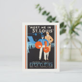 セントルイス・ヴィンテージのポスター1930で私に会う ポストカード (スタンド正面)