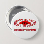 セントルイス-非暴力的な抗議者ボタン--を占めて下さい 缶バッジ (正面&裏面)