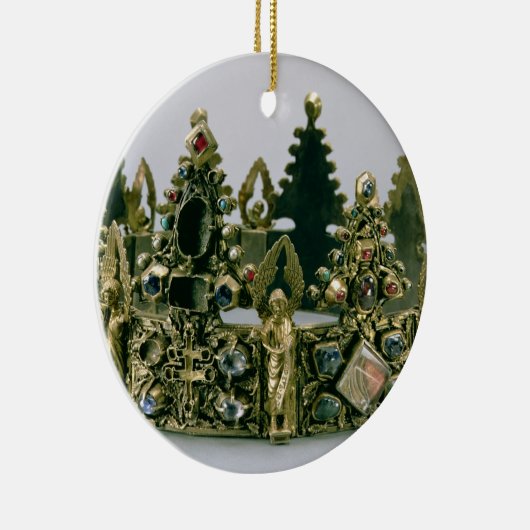 セントルイス、13世紀(銀金メッキの王冠 セラミックオーナメント (右)