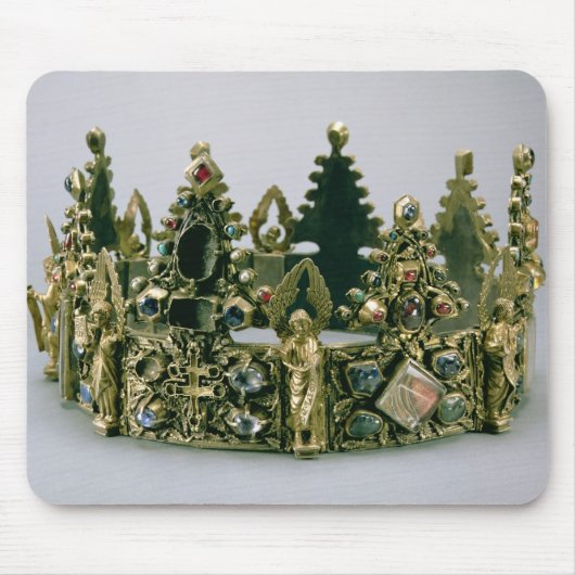 セントルイス、13世紀(銀金メッキの王冠 マウスパッド (正面)