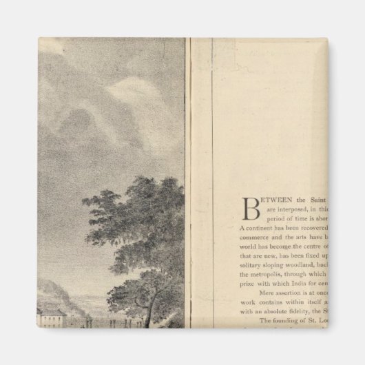 セントルイス、1832年 マグネット (正面)