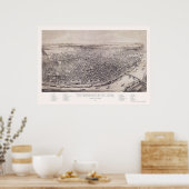 セントルイス, MOパノラママップ – 1894 ポスター (キッチン)