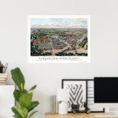 セントルイス, MOワールドのフェアパノラママップ – 1904 ポスター (ホームオフィス)