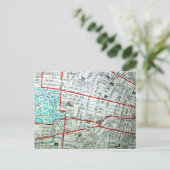 セントルイス、MOヴィンテージ地図 ポストカード (スタンド正面)