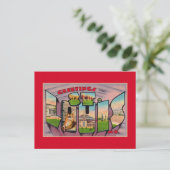 セントルイスMOからのヴィンテージの挨拶 ポストカード (スタンド正面)