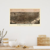 セントルイスMOパノラママップ – 1896 ポスター (キッチン)