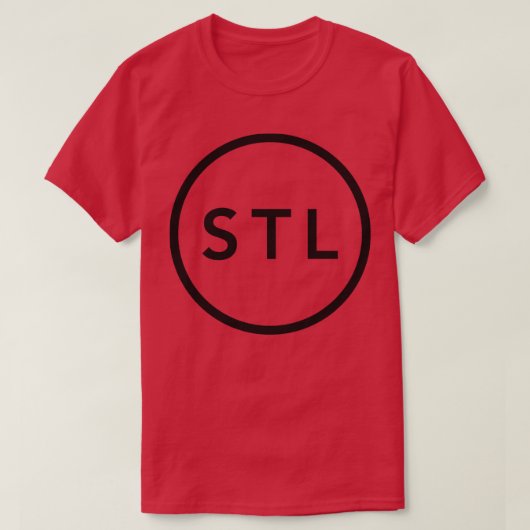 セントルイスSTLサーク離れスチェストTシャツ1 Tシャツ (デザイン正面)