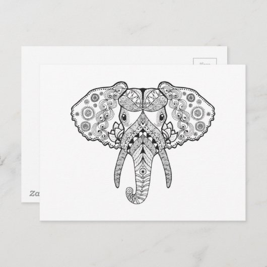 セントルインスパイアグ象 ポストカード (正面/裏面)