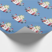 セントルシアのクリスマスの包装紙 ラッピングペーパー (角)