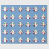 セントルシアのクリスマスの包装紙 ラッピングペーパー (フラット)