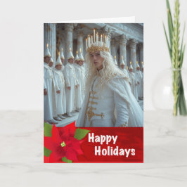 セントルシアのクリスマスカード ゲイ スウェーデンの光の祭り カード