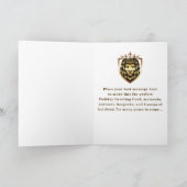 セントルシアのクリスマスカード ゲイ スウェーデンの光の祭り カード (内部)