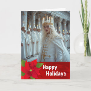 セントルシアのクリスマスカード ゲイ スウェーデン ライトフェスト カード