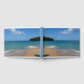 セントルシアのビーチのトロピカルな休暇の風景 ゲストブック (全面)