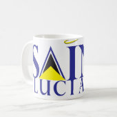 セントルシアのマグ コーヒーマグカップ (正面左)