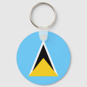 セントルシアの国旗 キーホルダー (裏面)