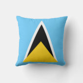 セントルシアの国旗 クッション (裏面)