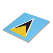 セントルシアの国旗 タイル (側面)