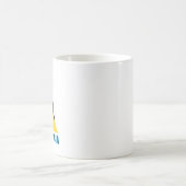 セントルシアの旗 コーヒーマグカップ (中央)