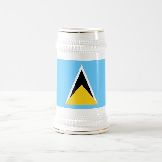 セントルシアの旗 ビールジョッキ (中央)