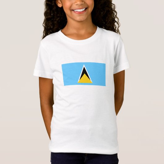 セントルシアの旗 Tシャツ (正面)