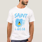 セントルシアの旗 Tシャツ (正面)