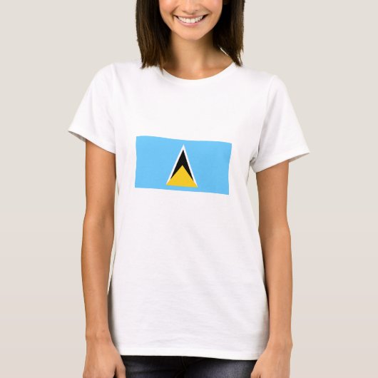 セントルシアの旗 Tシャツ (正面)