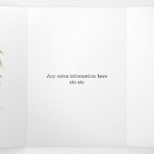 セントルシアの目的地の結婚式 三つ折りカード (内部中)