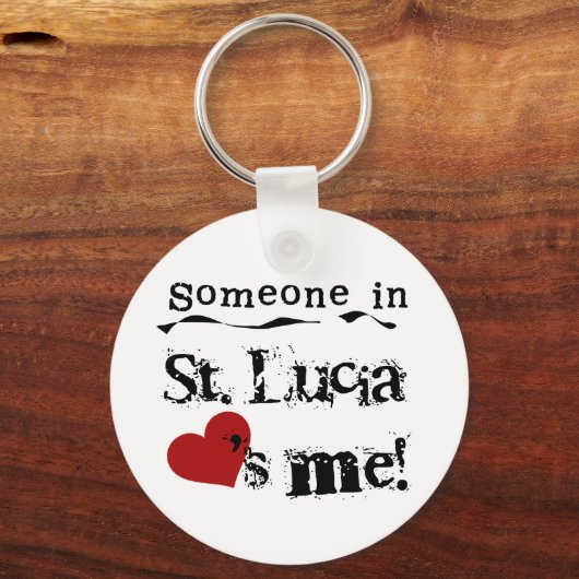セントルシアの誰かが私を愛している キーホルダー (正面)