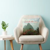 セントルシアのPitonsの枕 クッション (椅子)