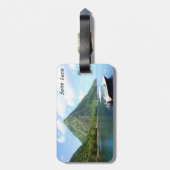 セントルシアのPitons ラゲッジタグ (裏面縦)