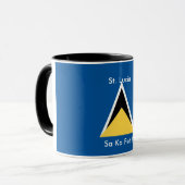 セントルシアのSaのKaの祝日のマグ マグカップ (正面左)