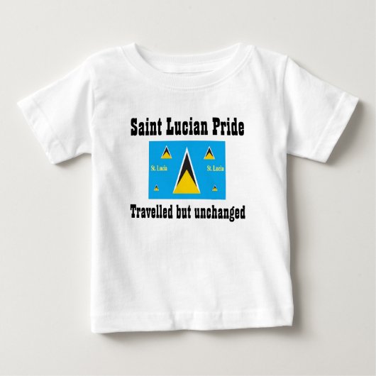 セントルシアのTシャツは旅行したが変わった ベビーTシャツ (正面)
