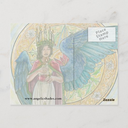 セントルシアエンジェルポストカード ポストカード (裏面)